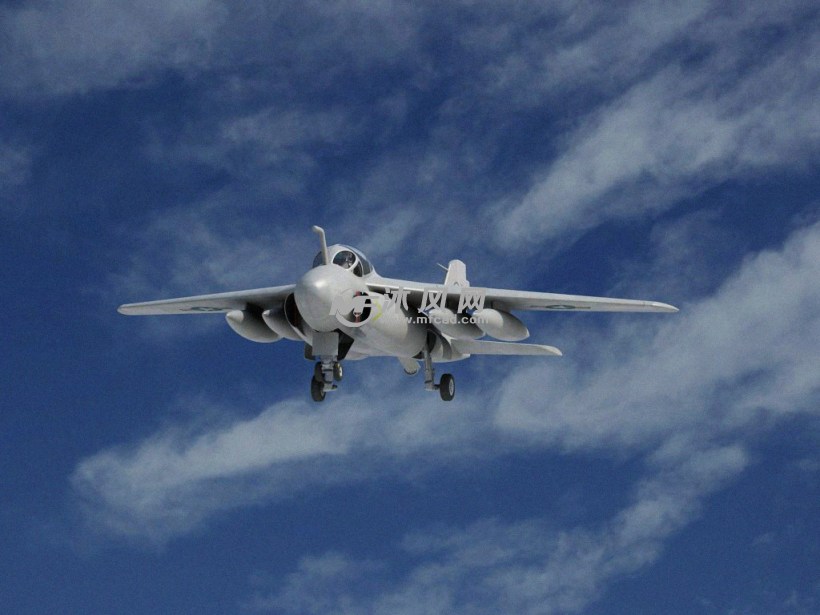 美国ka6d加油机autocad模型