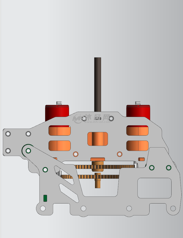 无线直升机螺旋转结构 - 机械设备图纸 - 沐风网