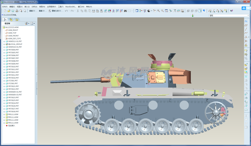三号坦克变种版 - 军工模型图纸 - 沐风网
