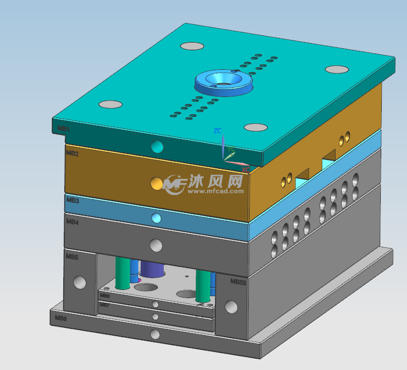 经典哈弗模具结构图