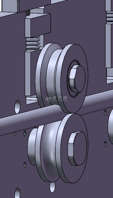 管件校直机构校直滚轮