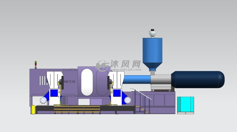 注塑机俯视图图片