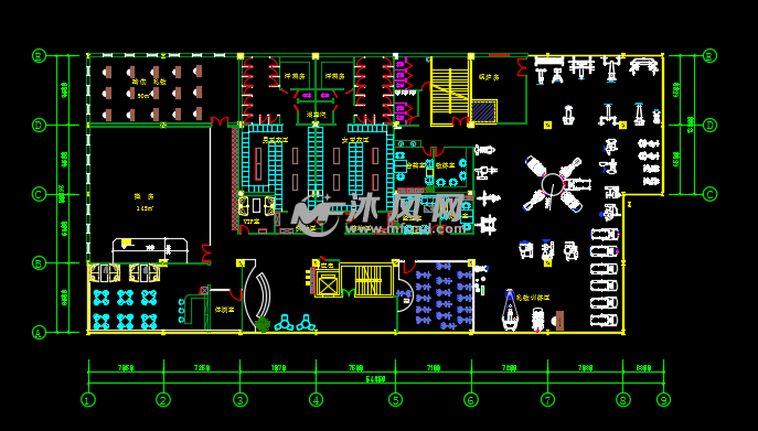 健身房装修设计图纸