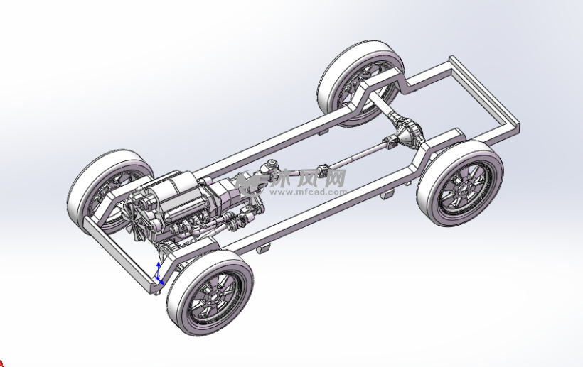 此越野车底盘设计结构完美,是多家知名越野车所采用的汽车底盘.