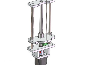 简易销轴顶升装置模型