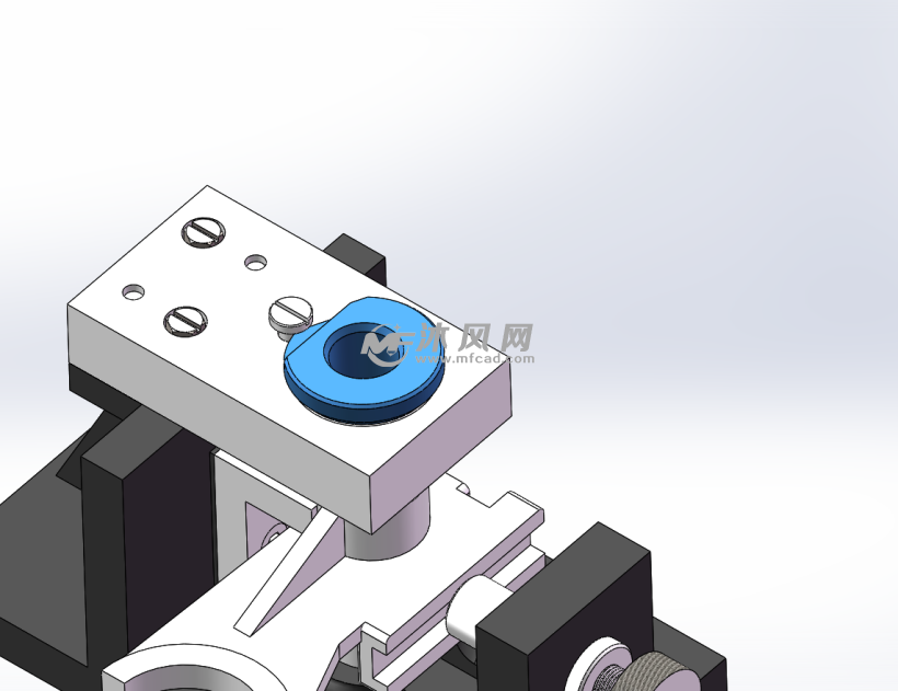 工件钻床钻孔夹具装配体