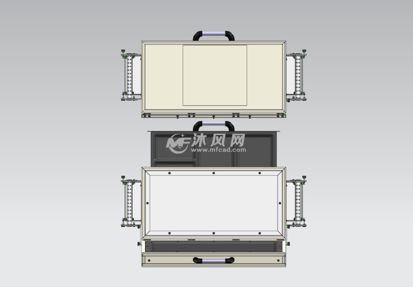 带支腿多功能工具箱 - 工位器具图纸 - 沐风网