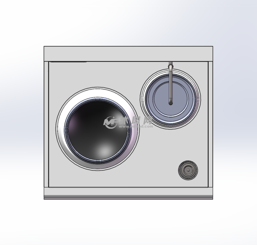 电磁单炒单温灶 俯视图