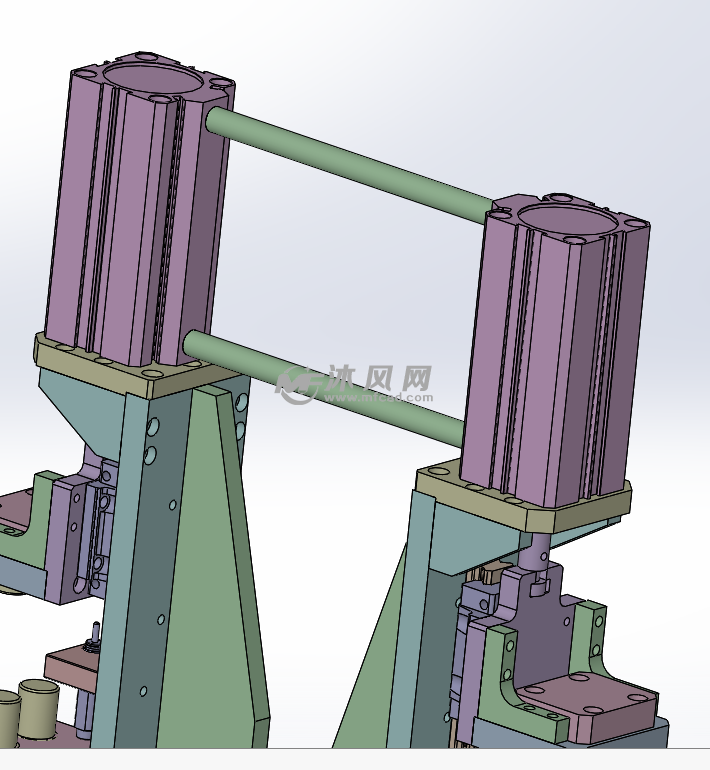 顶部驱动气缸安装示意图
