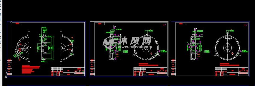 電機端座及散熱風扇罩殼結構圖