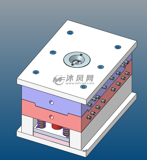 端盖注塑模具设计sw