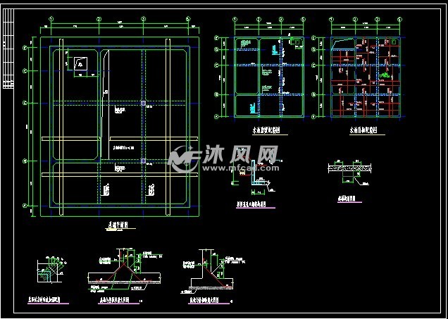 消防水池基础钢筋图纸图片
