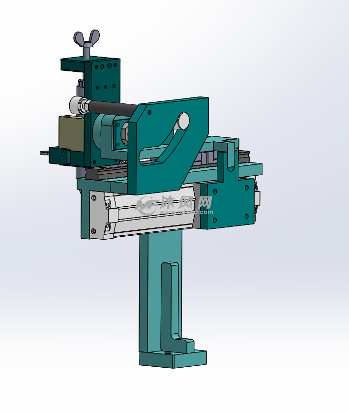 基于滑台缸的90°旋转打点机构