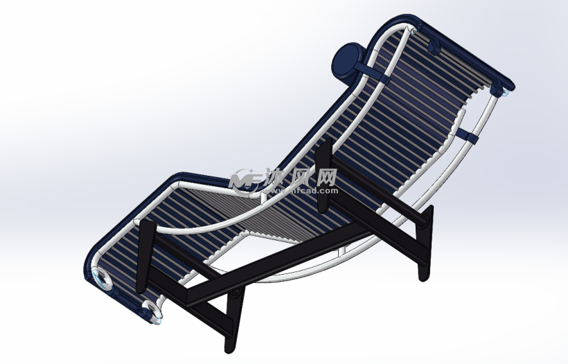一款舒适型的躺椅家具模型 椅图纸 沐风网