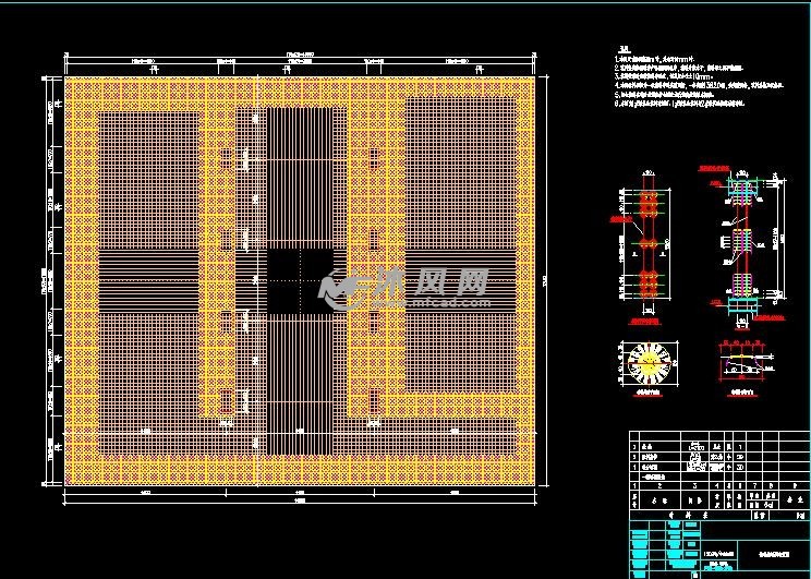 缺氧池填料布置图设计说明设备一览表生化池底层平面图二沉池工艺图