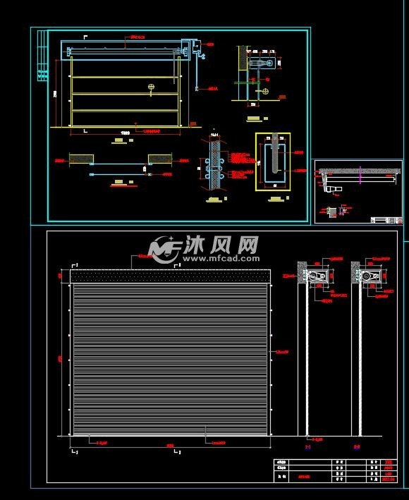 防火卷帘防火门施工图集