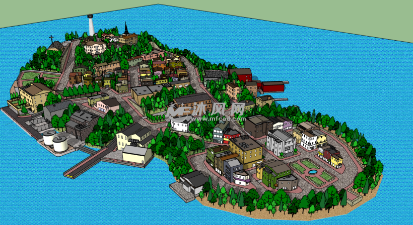 游戏地图模拟- 工业游戏模型图纸 - 沐风网