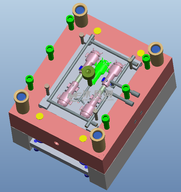 小型玩具机器人模具