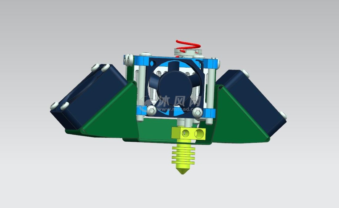 3d打印机喷头三维图