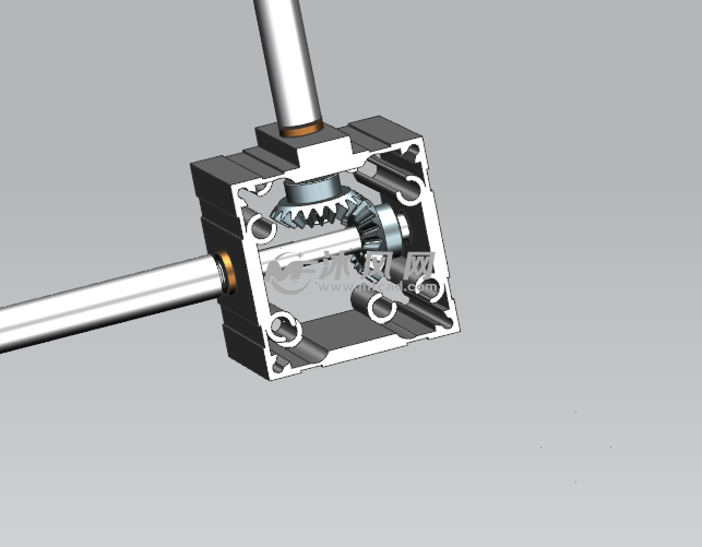减速电机与伞齿直角传动系统设计