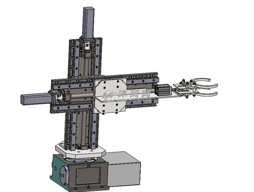 三自由度机械手3d设计