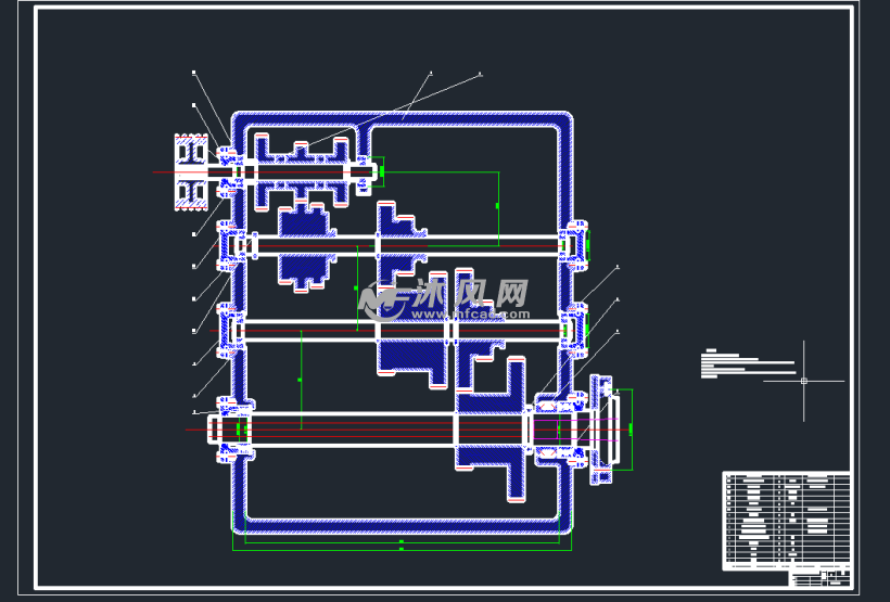 機床主軸箱cad