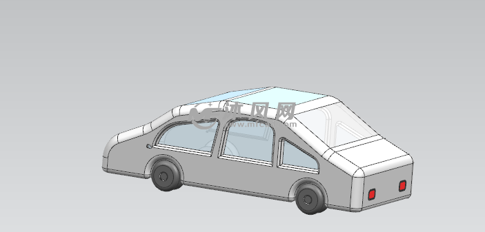 新能源汽车充电棚 - 建筑模型图纸 - 沐风网