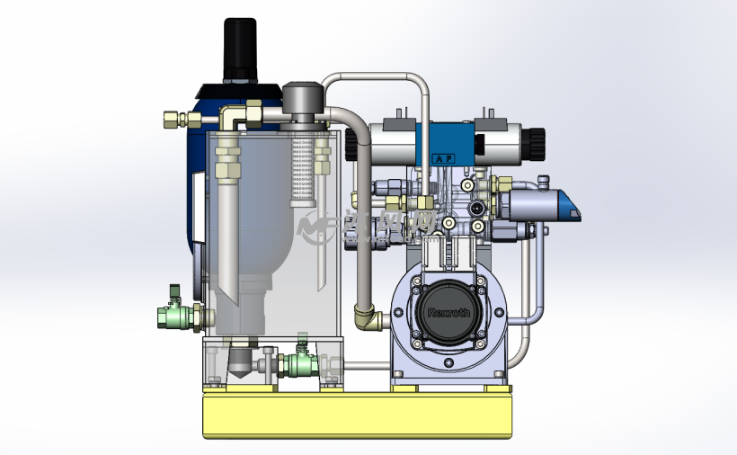 液压站三维设计模型