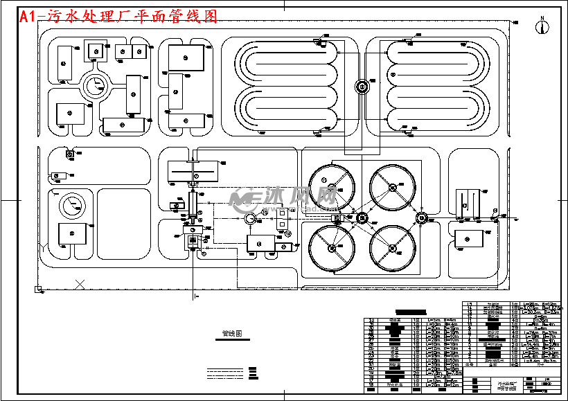 6万m3d污水处理厂工艺及设施设计- 设计方案图纸 - 沐风网