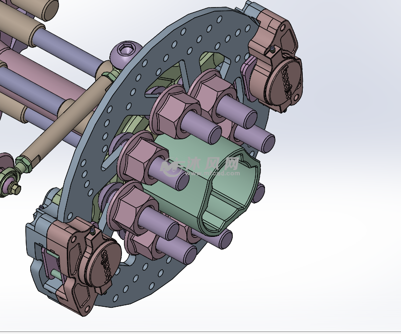 刹车盘结构示意图