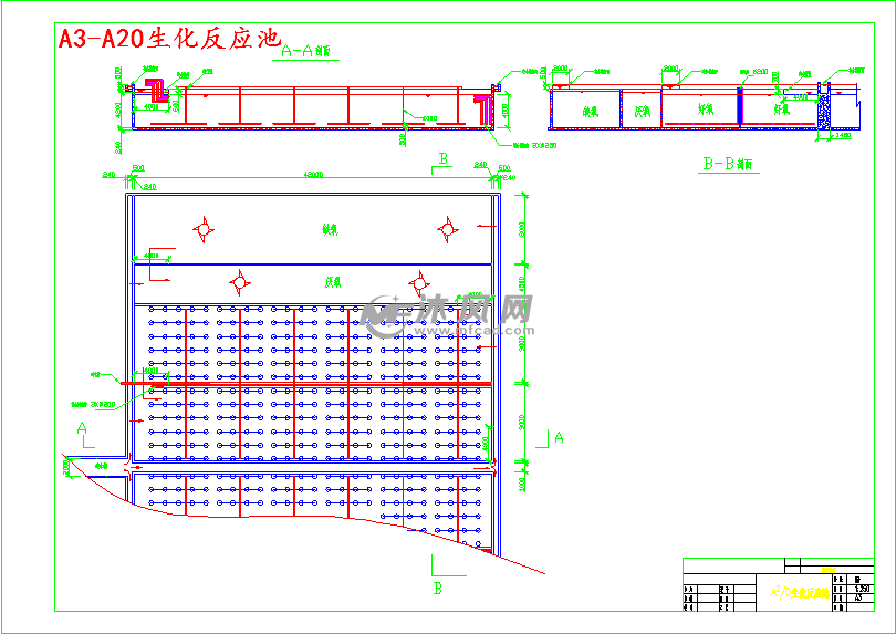 a3-a2o生化反應池a3-汙水處理廠高程圖a4-惡臭氣體控制工藝流程圖a4