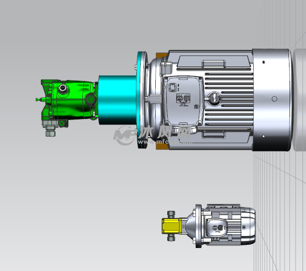 液体输送泵俯视图