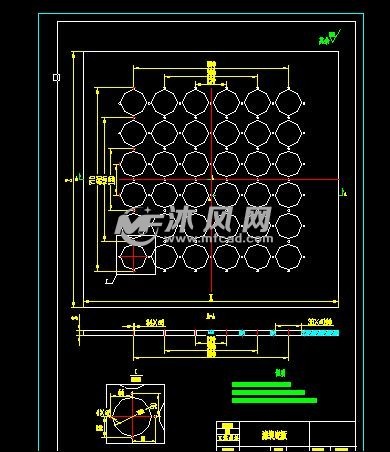 喷粉室滤袋除尘筒结构 - 通用设备图纸 - 沐风网