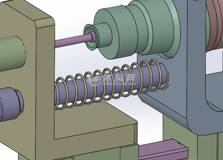 回弹限位机构示意图