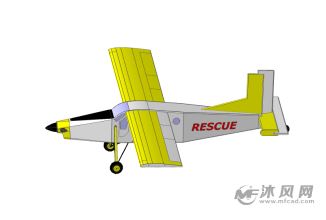 diy小型玩具飞机侧面图