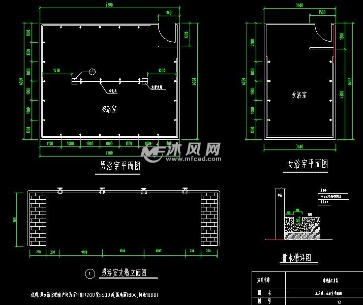 臨建平面佈置圖及節點詳圖- 工農業建築圖紙 - 沐風網