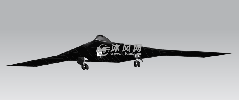 m国最新隐身轰炸机b2-1猜想设计图 - 航空航天图纸 - 沐风网