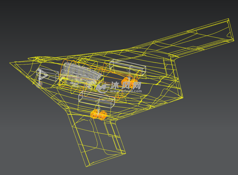 m国最新隐身轰炸机b2-1猜想设计图 - 航空航天图纸 - 沐风网