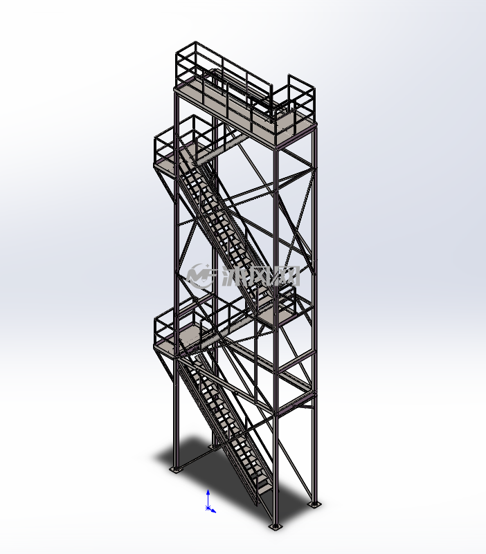 5mz型爬梯 - 建筑模型图纸 - 沐风网