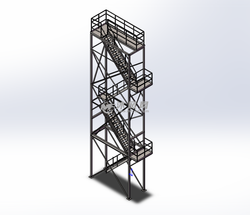 5mz型爬梯 - 建筑模型图纸 - 沐风网