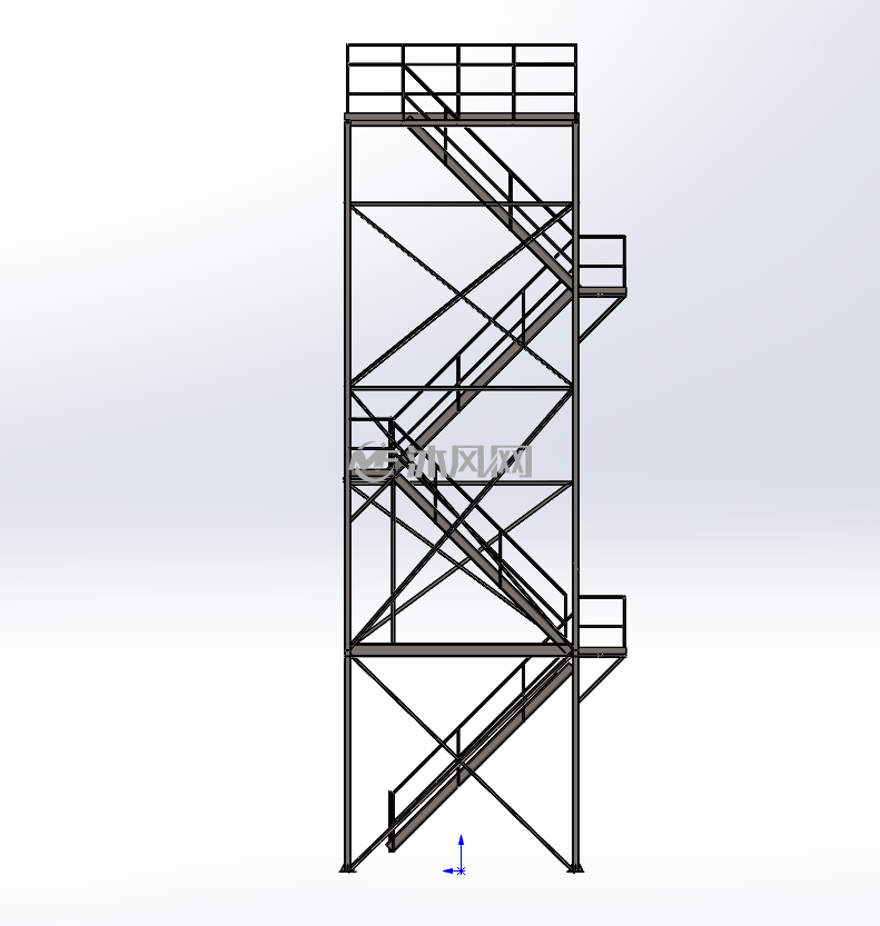 5mz型爬梯 - 建筑模型图纸 - 沐风网