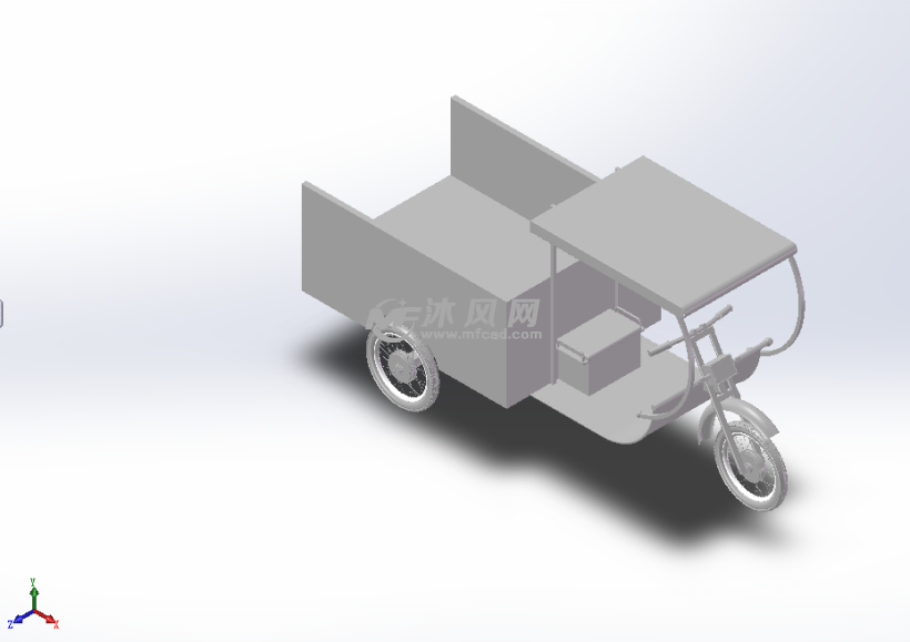 三轮车模型stp