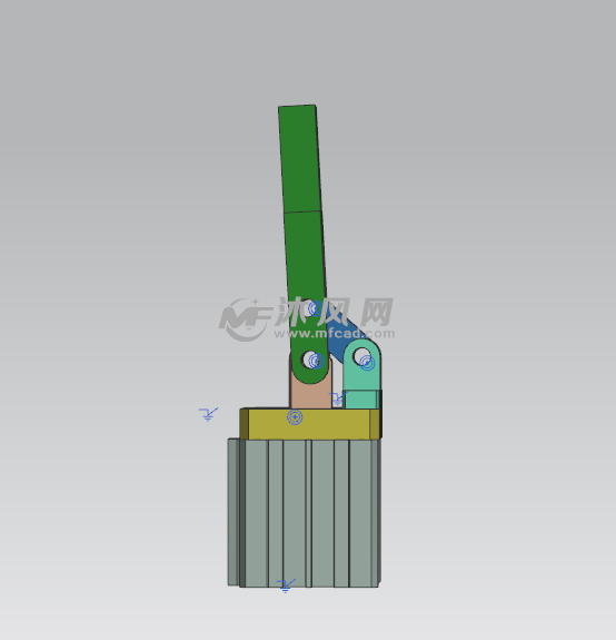 杠杆压紧机构三维设计