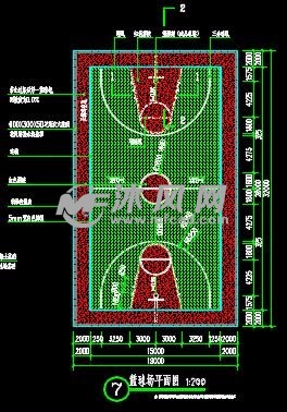 籃球場平面圖