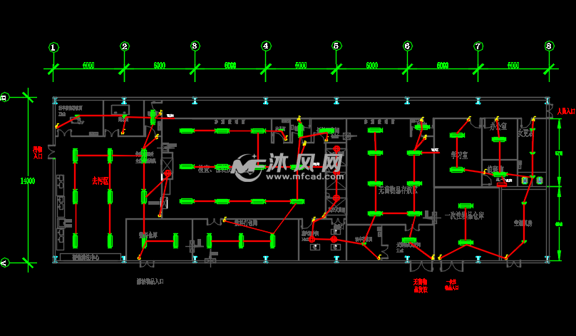 某二甲醫院消毒供應中心水電施工圖紙- cad建築圖紙 - 沐風網