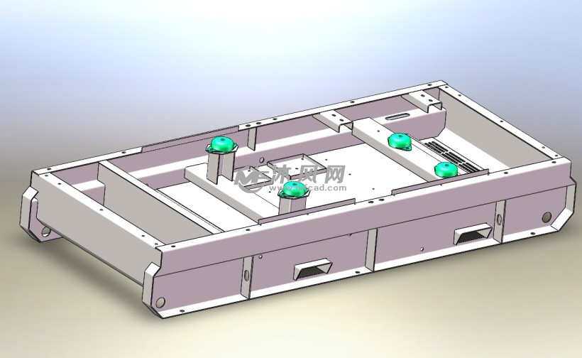 底座总装轴测图