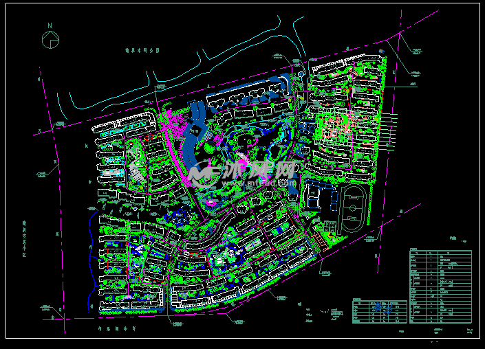 某小区环境设计方案- 建筑规划图图纸 - 沐风网
