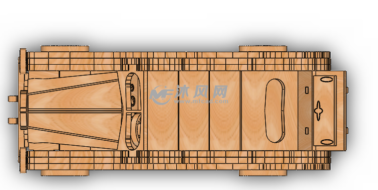 木质汽车模型 - 乘用车图纸 - 沐风网