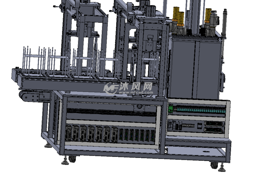 全自動玻璃貼合機 - 電子產品製造設備圖紙 - 沐風網