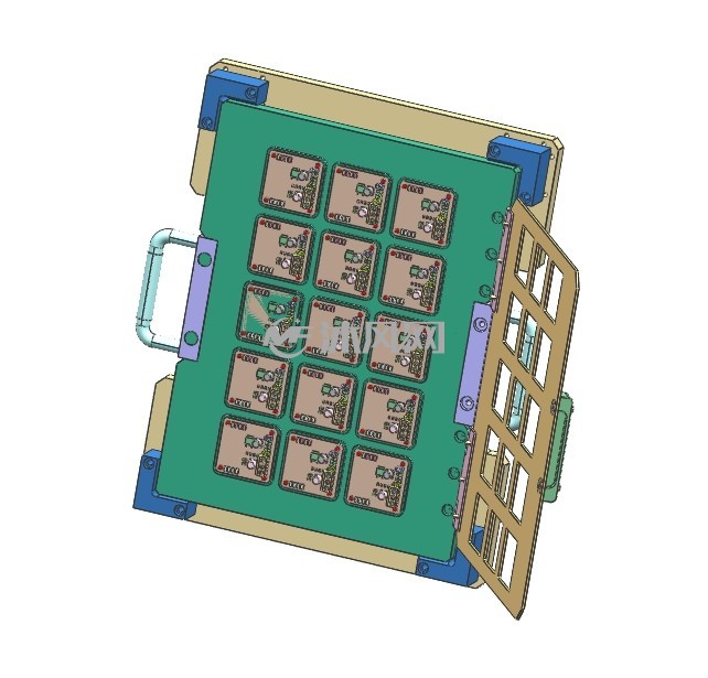 pcb板组装焊接工装 - 机器人模型图纸 - 沐风网